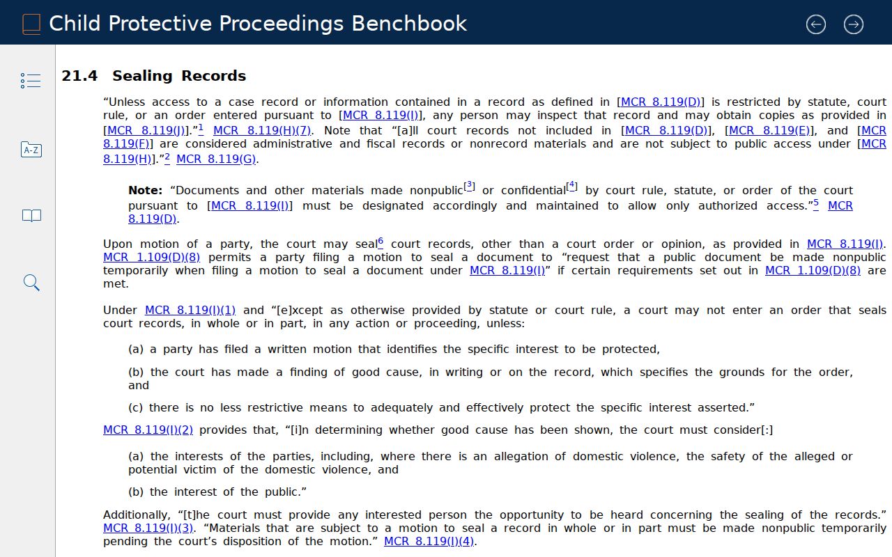 Dearborn court records and Michigan family-court record sealing guidance